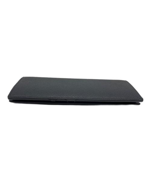SMYTHSON（スマイソン）SMYTHSON (スマイソン) Panama Slim Coat Wallet With Coin Purse ブラック サイズ:下記参照の古着・服飾アイテム