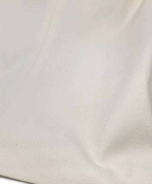 CHANEL（シャネル）CHANEL (シャネル) パイピングキャンバスノースリーブワンピース ホワイト×グレー サイズ:34の古着・服飾アイテム