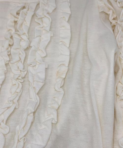 CHANEL（シャネル）CHANEL (シャネル) フリルカットソーワンピース ホワイト サイズ:36の古着・服飾アイテム