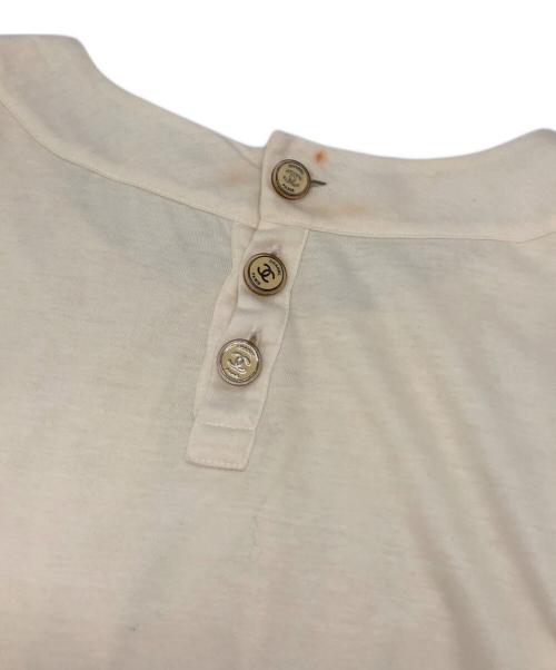 CHANEL（シャネル）CHANEL (シャネル) フリルカットソーワンピース ホワイト サイズ:36の古着・服飾アイテム