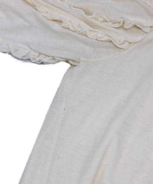 CHANEL（シャネル）CHANEL (シャネル) フリルカットソーワンピース ホワイト サイズ:36の古着・服飾アイテム