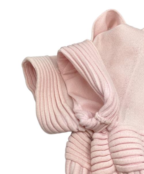 CHANEL（シャネル）CHANEL (シャネル) ココマークリブニットワンピース ピンク サイズ:36の古着・服飾アイテム
