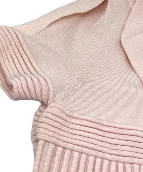 CHANEL（シャネル）CHANEL (シャネル) ココマークリブニットワンピース ピンク サイズ:36の古着・服飾アイテム