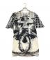 CHANEL（シャネル）の古着「ライオンプリントシルクブレンドチュニック」｜ホワイト×ブラック