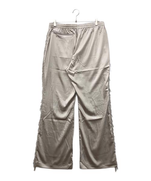 Needles（ニードルズ）Needles (ニードルズ) FRINGE BOOT-CUT TRACK PANT グレー サイズ:Lの古着・服飾アイテム