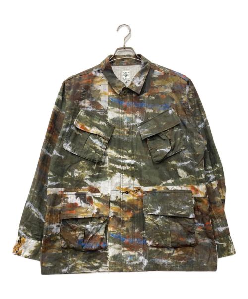 South2 West8（サウスツー ウエストエイト）south2 west8 (サウスツー ウエストエイト) MEN Jungle Fatigue Jacket グリーン サイズ:Mの古着・服飾アイテム