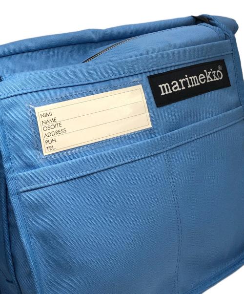 marimekko（マリメッコ）marimekko (マリメッコ) OLKALAUKKU URBAANI キャンバスフラップショルダーバッグ ブルー サイズ:下記参照 未使用品の古着・服飾アイテム