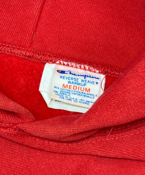 Champion（チャンピオン）Champion (チャンピオン) 80’S リバースウィーブプルオーバーパーカー レッド サイズ:Mの古着・服飾アイテム