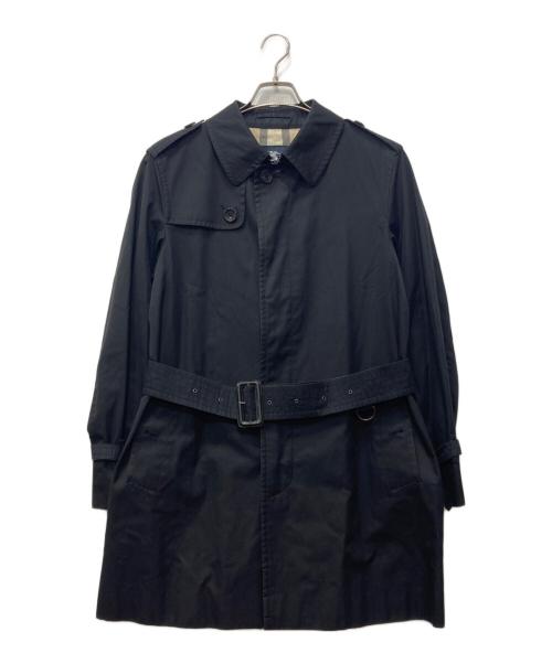 BURBERRY LONDON（バーバリーロンドン）BURBERRY LONDON (バーバリーロンドン) ノヴァチェックライナーシングルトレンチコート ブラック サイズ:Lの古着・服飾アイテム