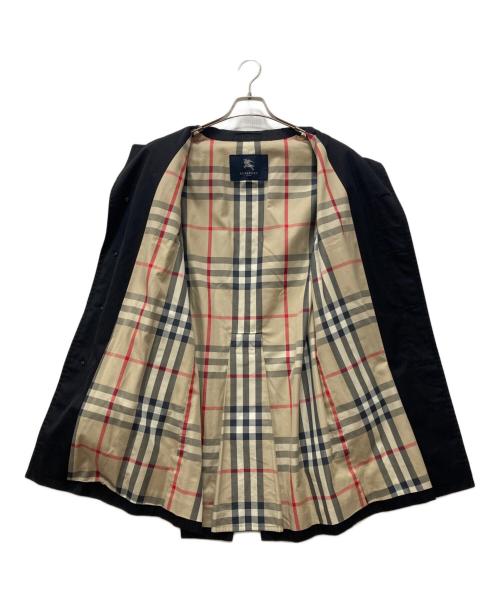 BURBERRY LONDON（バーバリーロンドン）BURBERRY LONDON (バーバリーロンドン) ノヴァチェックライナーシングルトレンチコート ブラック サイズ:Lの古着・服飾アイテム