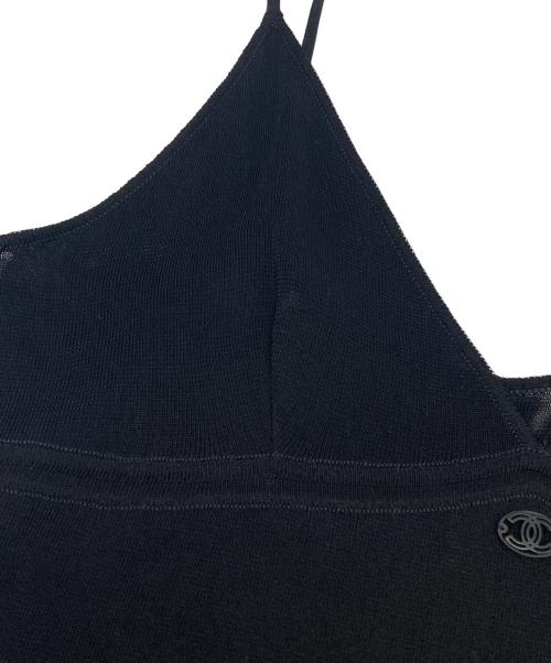 CHANEL（シャネル）CHANEL (シャネル) ココマークキャミソールワンピース ブラック サイズ:36の古着・服飾アイテム