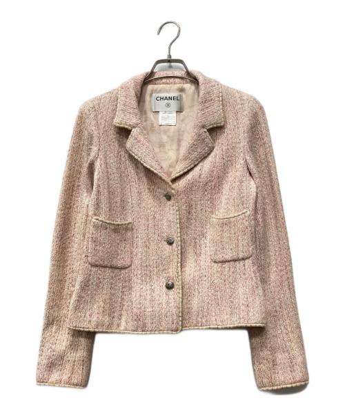 CHANEL（シャネル）CHANEL (シャネル) 05C ココボタンツイードジャケット ピンク サイズ:36の古着・服飾アイテム