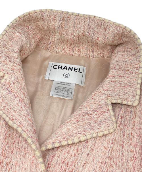 CHANEL（シャネル）CHANEL (シャネル) 05C ココボタンツイードジャケット ピンク サイズ:36の古着・服飾アイテム