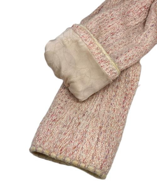 CHANEL（シャネル）CHANEL (シャネル) 05C ココボタンツイードジャケット ピンク サイズ:36の古着・服飾アイテム