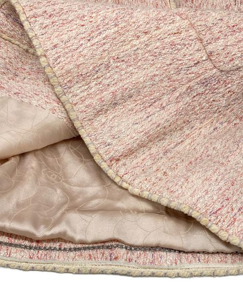 CHANEL（シャネル）CHANEL (シャネル) 05C ココボタンツイードジャケット ピンク サイズ:36の古着・服飾アイテム