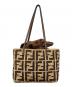 FENDI (フェンディ) ロールスモール トートバッグ ベージュ サイズ:下記参照：100000円
