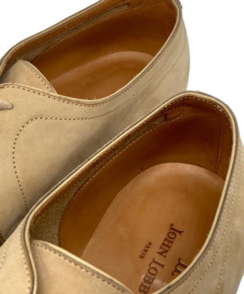 JOHN LOBB（ジョンロブ）JOHN LOBB (ジョンロブ) ORIONヌバックレザードレスシューズ ベージュ サイズ:9の古着・服飾アイテム