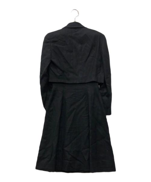 CHANEL（シャネル）CHANEL (シャネル) リネンココマークボタンセットアップ ブラック サイズ:36の古着・服飾アイテム