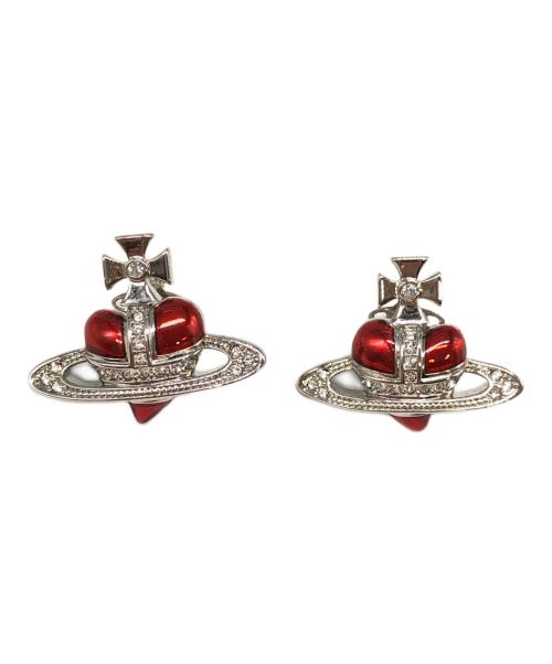 Vivienne Westwood（ヴィヴィアンウエストウッド）Vivienne Westwood (ヴィヴィアンウエストウッド) DIAMANTE HEART ピアス シルバー サイズ:下記参照の古着・服飾アイテム