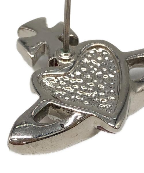 Vivienne Westwood（ヴィヴィアンウエストウッド）Vivienne Westwood (ヴィヴィアンウエストウッド) DIAMANTE HEART ピアス シルバー サイズ:下記参照の古着・服飾アイテム