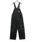 CarHartt（カーハート）の古着「ダブルニーオーバーオール」｜ブラック