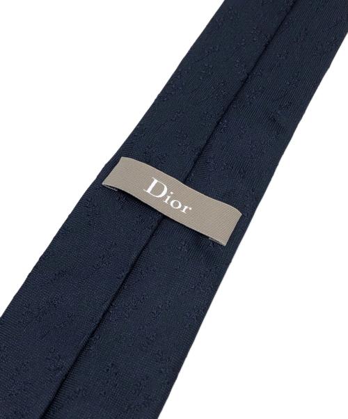 Dior（ディオール）DIOR (ディオール) ジャガードシルクネクタイ ネイビー サイズ:下記参照の古着・服飾アイテム