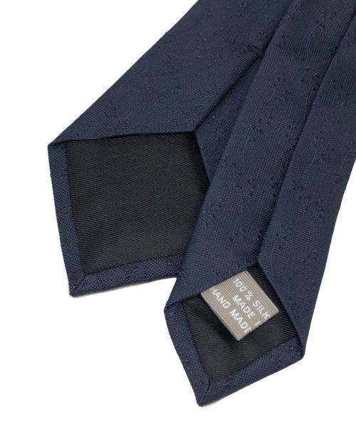 Dior（ディオール）DIOR (ディオール) ジャガードシルクネクタイ ネイビー サイズ:下記参照の古着・服飾アイテム