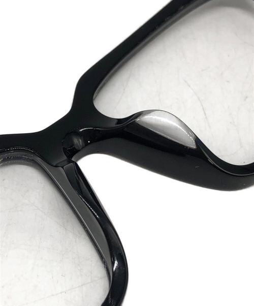 MIU MIU（ミュウミュウ）MIU MIU (ミュウミュウ) サイドロゴスクエアフレーム眼鏡 ブラック サイズ:55□16の古着・服飾アイテム