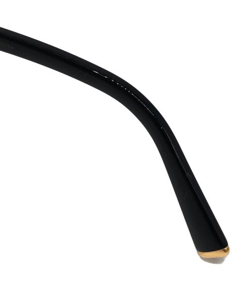 MIU MIU（ミュウミュウ）MIU MIU (ミュウミュウ) サイドロゴスクエアフレーム眼鏡 ブラック サイズ:55□16の古着・服飾アイテム