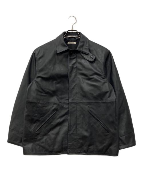 FREAK'S STORE（フリークスストア）FREAK'S STORE (フリークスストア) カーフ レザー カーコート ブラック サイズ:Sの古着・服飾アイテム