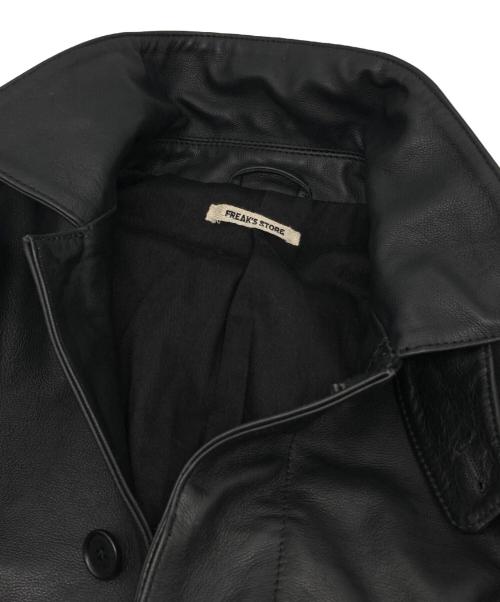 FREAK'S STORE（フリークスストア）FREAK'S STORE (フリークスストア) カーフ レザー カーコート ブラック サイズ:Sの古着・服飾アイテム