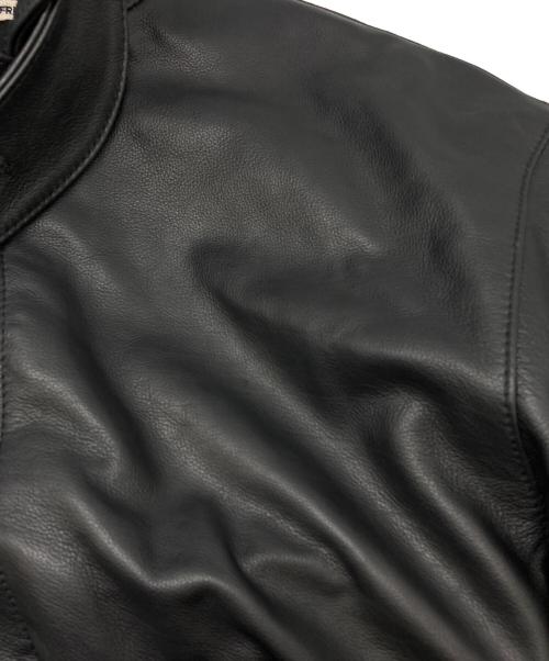 FREAK'S STORE（フリークスストア）FREAK'S STORE (フリークスストア) カーフ レザー カーコート ブラック サイズ:Sの古着・服飾アイテム