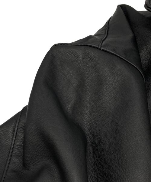 FREAK'S STORE（フリークスストア）FREAK'S STORE (フリークスストア) カーフ レザー カーコート ブラック サイズ:Sの古着・服飾アイテム