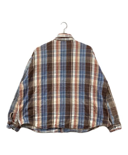 FIVE BROTHER（ファイブブラザー）FIVE BROTHER (ファイブブラザー) チェックネルシャツ ベージュ×グレー サイズ:3XLの古着・服飾アイテム