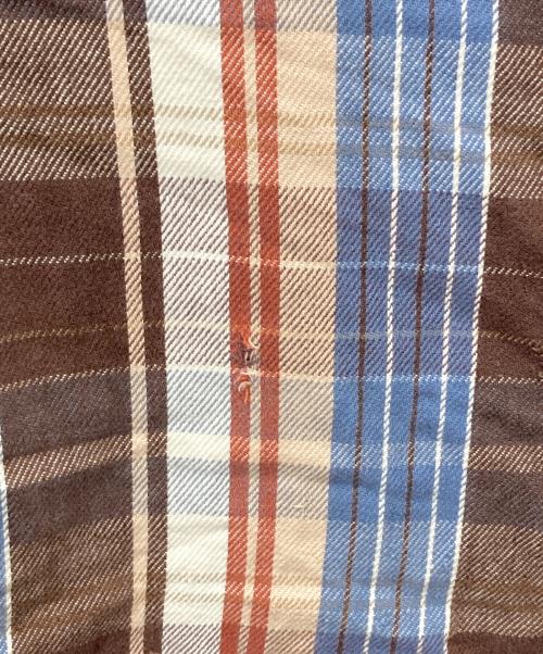 FIVE BROTHER（ファイブブラザー）FIVE BROTHER (ファイブブラザー) チェックネルシャツ ベージュ×グレー サイズ:3XLの古着・服飾アイテム