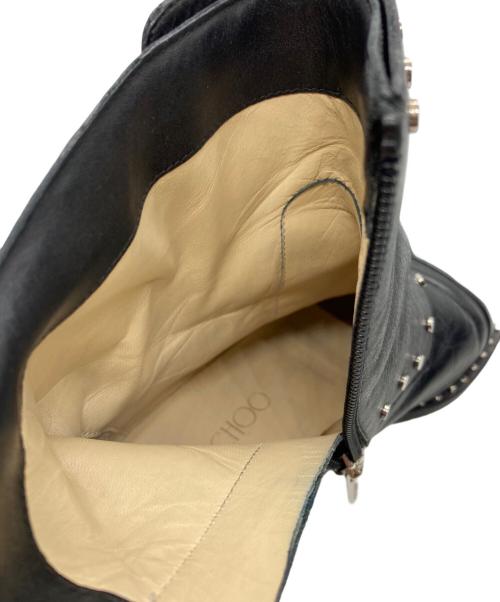 JIMMY CHOO（ジミーチュウ）JIMMY CHOO (ジミーチュウ) Baxter Leather Ankle Boots ブラック サイズ:35 1/2の古着・服飾アイテム