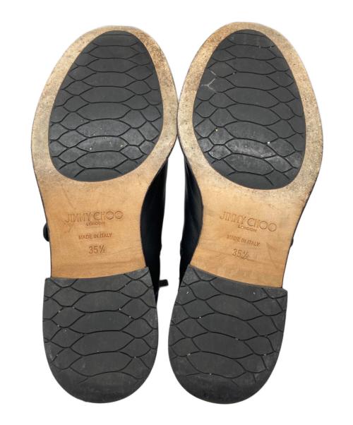 JIMMY CHOO（ジミーチュウ）JIMMY CHOO (ジミーチュウ) Baxter Leather Ankle Boots ブラック サイズ:35 1/2の古着・服飾アイテム