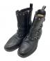 JIMMY CHOO（ジミーチュウ）の古着「Baxter Leather Ankle Boots」｜ブラック