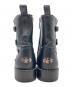 中古・古着 JIMMY CHOO (ジミーチュウ) Baxter Leather Ankle Boots ブラック サイズ:35 1/2：18000円