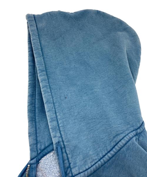 stussy（ステューシー）stussy (ステューシー) ZIP HOODIE FADED GRAPHIC ブルー サイズ:Lの古着・服飾アイテム