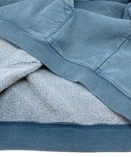 stussy（ステューシー）stussy (ステューシー) ZIP HOODIE FADED GRAPHIC ブルー サイズ:Lの古着・服飾アイテム