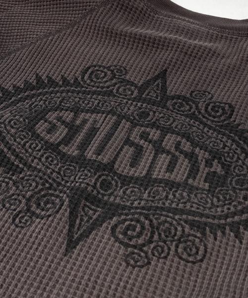 stussy（ステューシー）stussy (ステューシー) MANTRA RAGLAN THERMAL グレー サイズ:Lの古着・服飾アイテム