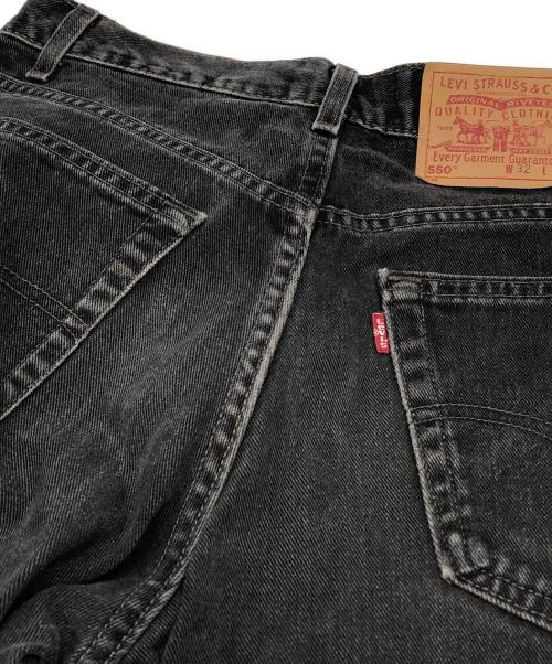 LEVI'S（リーバイス）LEVI'S (リーバイス) USA550 後染めブラックデニムパンツ ブラック サイズ:W32×L32の古着・服飾アイテム
