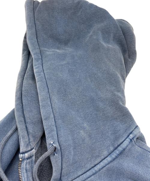 stussy（ステューシー）stussy (ステューシー) WEAR ZIP HOODIE PIGMENT DYED ブルー サイズ:Lの古着・服飾アイテム