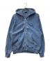 stussy（ステューシー）の古着「WEAR ZIP HOODIE PIGMENT DYED」｜ブルー