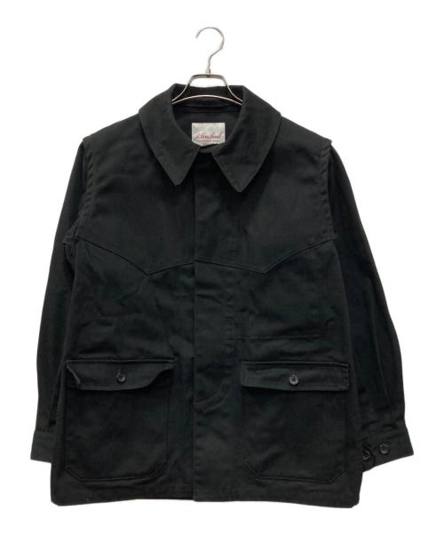 Le Sans Pareil（ル サン パレイユ）LE SANS PAREIL (ル サン パレイユ) COTTON CANVAS RAILROAD JACKET ブラック サイズ:40の古着・服飾アイテム