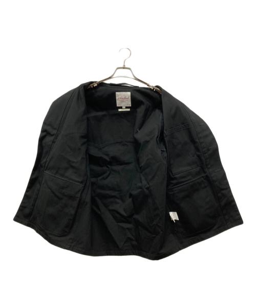 Le Sans Pareil（ル サン パレイユ）LE SANS PAREIL (ル サン パレイユ) COTTON CANVAS RAILROAD JACKET ブラック サイズ:40の古着・服飾アイテム