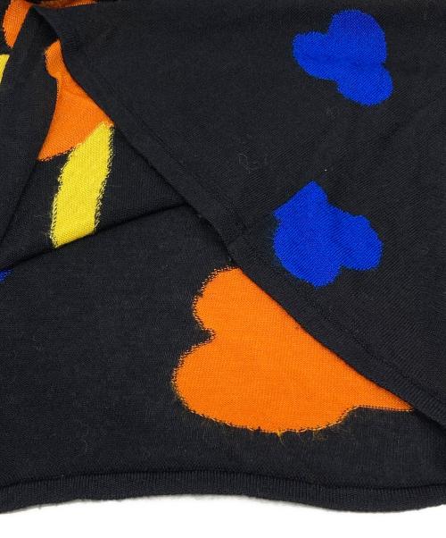 CHANEL（シャネル）CHANEL (シャネル) シルク混クローバー柄ニットセットアップ ブラック サイズ:38の古着・服飾アイテム