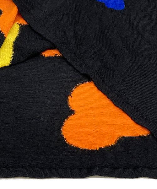 CHANEL（シャネル）CHANEL (シャネル) シルク混クローバー柄ニットセットアップ ブラック サイズ:38の古着・服飾アイテム