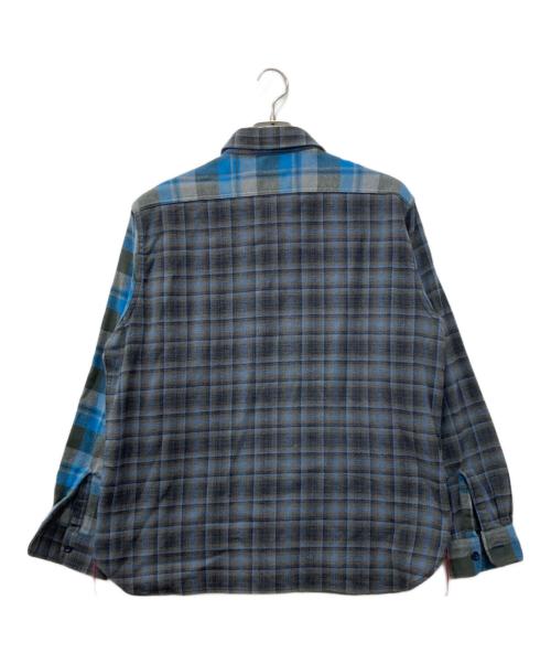 SUGAR CANE（シュガーケーン）SUGAR CANE (シュガーケーン) BEAMS (ビームス) 別注クレイジー ワークシャツ ブルー サイズ:Mの古着・服飾アイテム